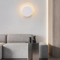 Modern Minimalistisk Järn Cirkelring 1-Ljus Vägglampa För Sovrum