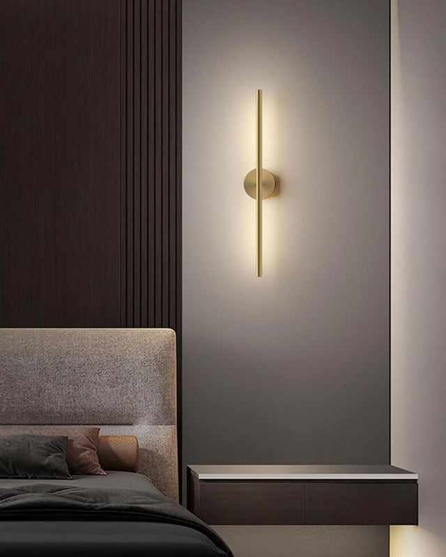 Modern linjär LED-vägglampa - Guld
