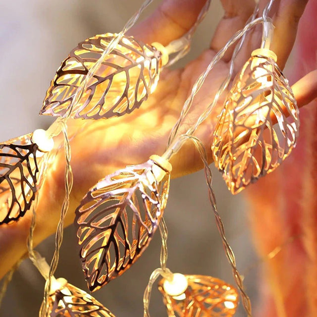 Gyllene Blad Fairy Lights