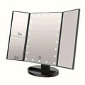 GlowMirror – Fällbar LED Makeup Spegel med 3x/2x Förstoring |