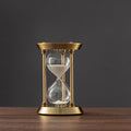 3/5/10 Minuters Retro Metall Handgjord Timglas Pendel Hemkontor Skrivbord Arrangement Ornament Sand Timer Sand Glas Dekoration