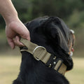 Taktisk Hundhalsband med Handtag – GripMaster