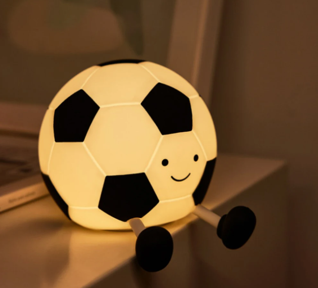 Uppladdningsbar Fotboll Silikon Nattlampa – GlowKick