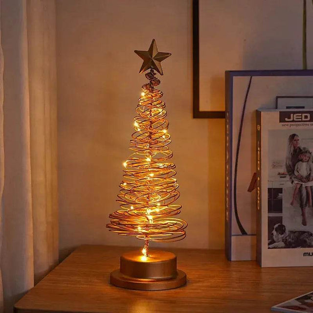Spiral LED-ljuskälla Julgran Dekoration Nattljus Ornament