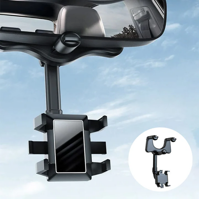 360° Rotationsfunktionell Bilspegel Mobilhållare