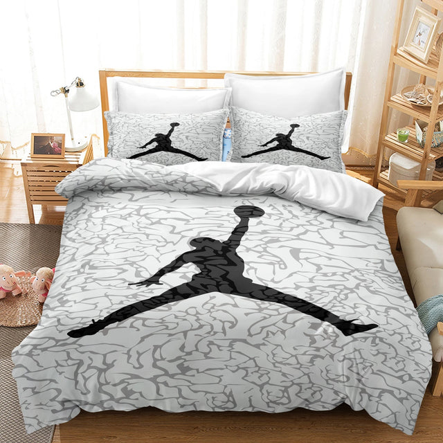Sportig Lyx Basket Duvet Cover Set - Ultimat Sömnkomfort