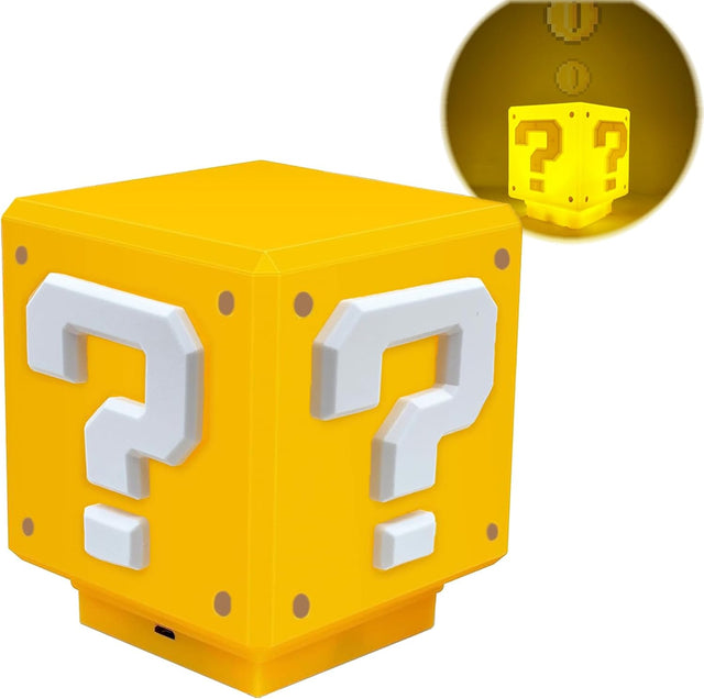 Super Mario 3D LED Frågetecken Block Nattlampa