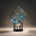 ChromaticCube Kristall Regnbågsreflektionskonst | Modern Skrivbord Dekor & Mittpunkt