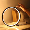 Dimbar LED Touch Rund Bordslampa för Kreativa Utrymmen