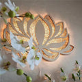 Spirituell Lotus Vägglampa