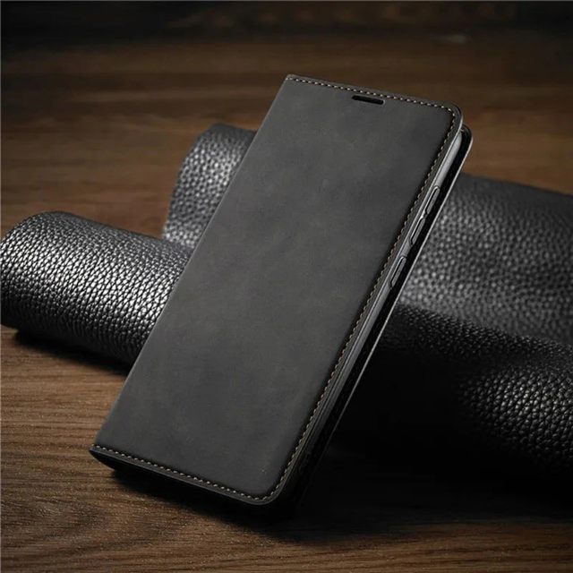 Mobilfodral i Magnetiskt Läder med Flip Cover