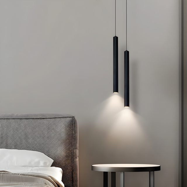 Modern nordisk dubbelhuvud LED-pendellampa