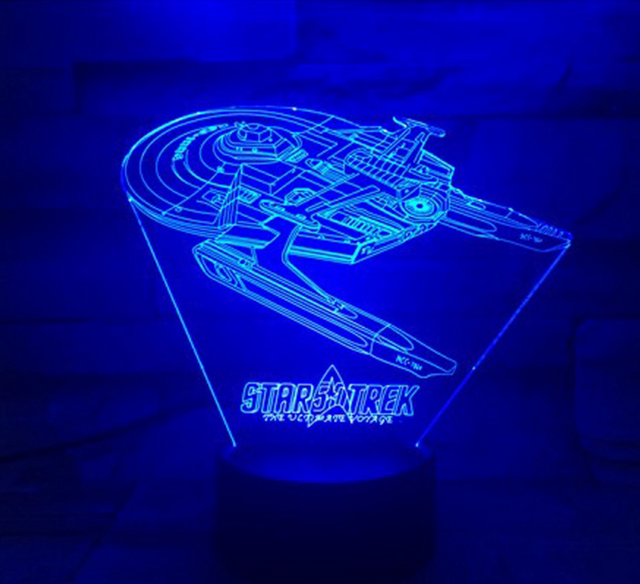 Star Trek 3D optisk illusion lampa