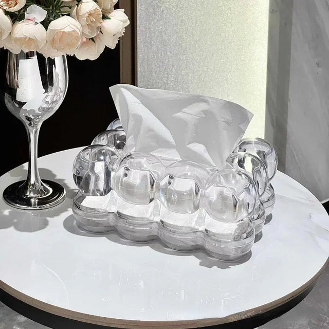 LumiScape Papperslåda – Skulptural Akryl Design för Modern Elegans