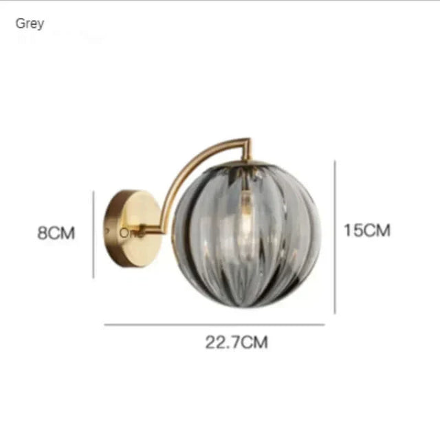 Färgglad Glas Modern Vägglampa