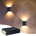 Vattentät LED Solvägglampa: Upp- och nedljus för balkong, trädgård, gata och landskap
