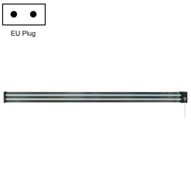 LED växtlampa fullspektrum växtljusrör, Stil: Liten dubbelrad 100 cm (EU-kontakt)