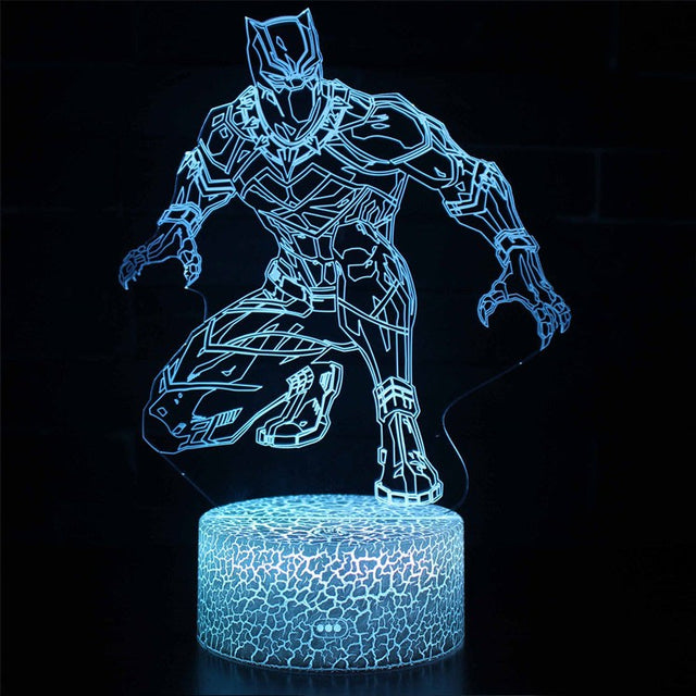 3D Lampa Marvel Black Panther Stealth