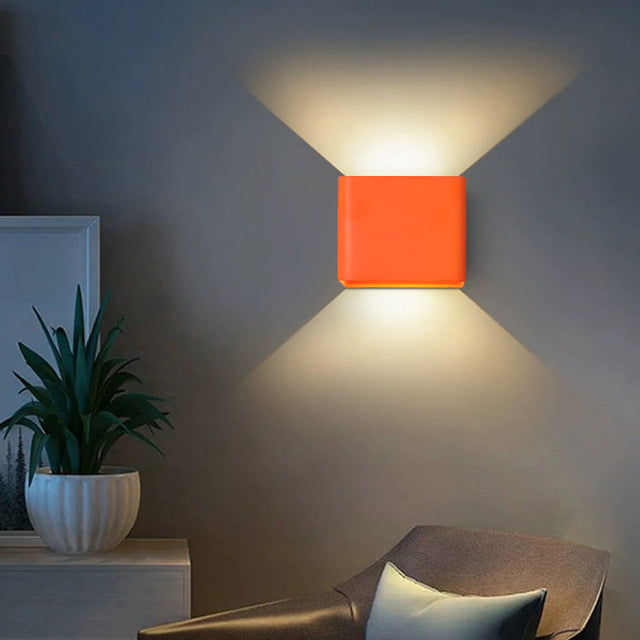 Modern fyrkantig vägglampa