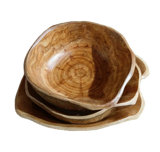 Dekorativ Skål av Teakrot 30cm