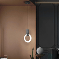 Nordisk LED Hänglampa i Trä, Rund