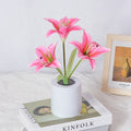 LED Blomma Nattlampa Lilja Bordslampa