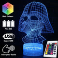 3D Lampa Star Wars Hjälm Darth Vader
