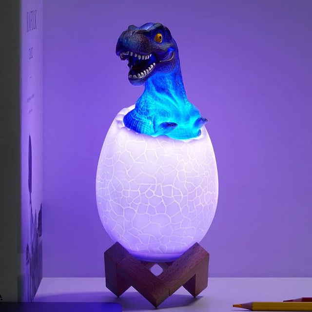 Dinosaurieägg LED-färgskiftande lampa