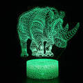 3D Lampa Noshörning Majestätisk