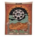 " månen" Tarot färgglad väv