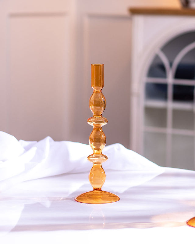 Magnifik Glasljusstake - Orange
