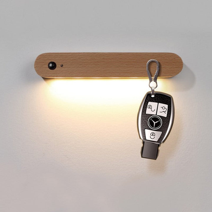 Uppladdningsbar trådlös magnetisk LED rörelsesensor nattlampa, för hall, garderob, trappor, badrum, bil