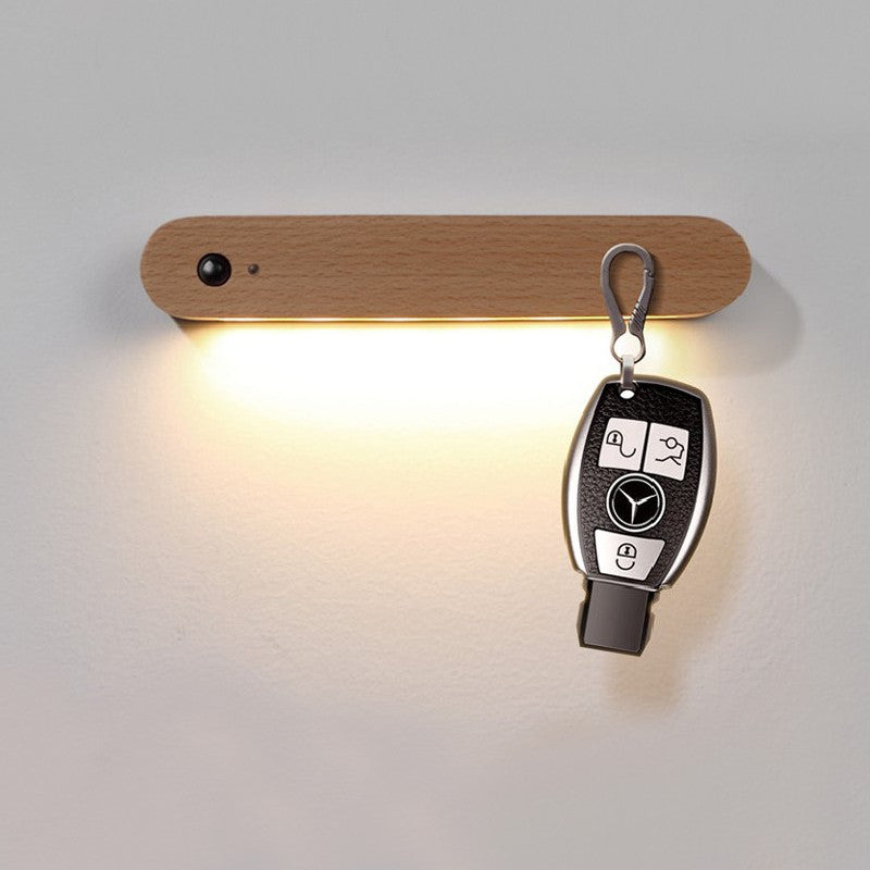 Återuppladdningsbar Trådlös Magnetisk LED Rörelsesensor Nattlampa, för Hall, Garderob, Trappor, Badrum, Bil
