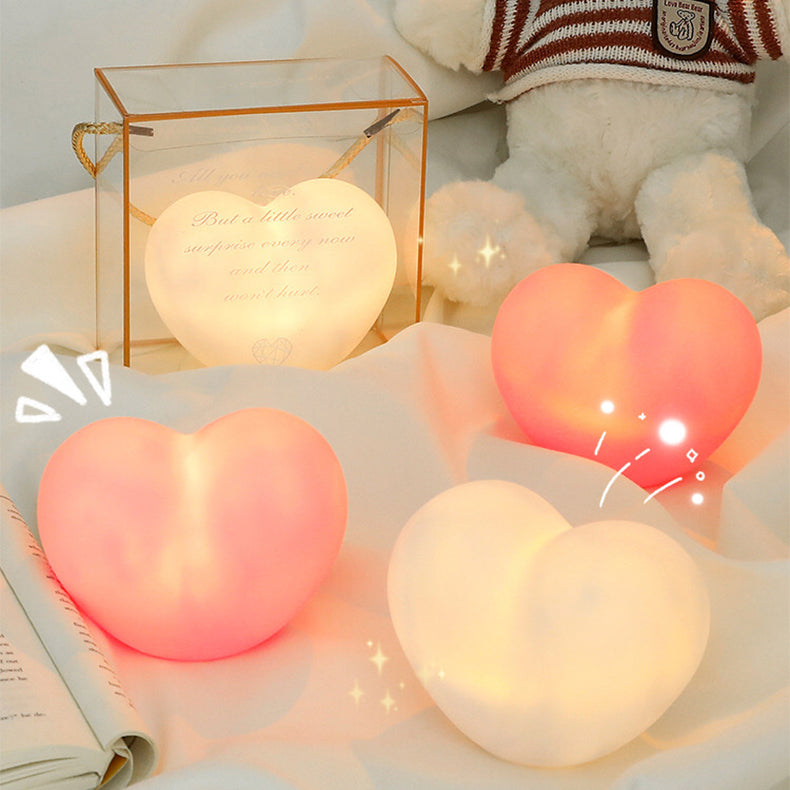 LuvSphere Silikon LED Nattlampa | Hjärtdesign | Bordslampa | Varm Stämningsbelysning | Dekorativ