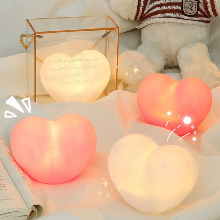 LuvSphere Silikon LED Nattlampa | Hjärtdesign | Bordslampa | Varm Stämningsbelysning | Dekorativ