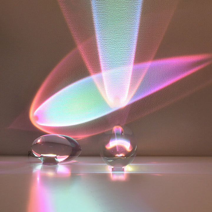 Kreativ Kristallprojektion änglars Ögon LED Bordslampa