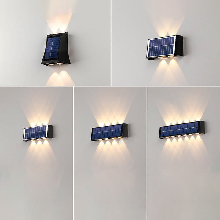Modern Enkelhet Solskyddad Rektangulär ABS PMMA LED Vägglampa För Utomhuspatio