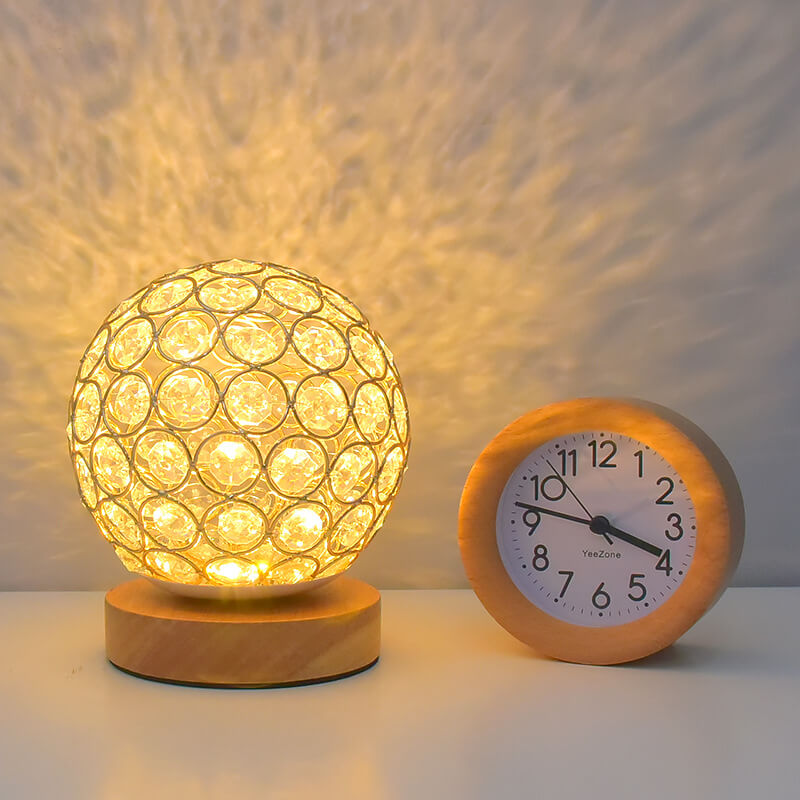 Modern Minimalist Rund USB-laddningsbar LED-bordslampa