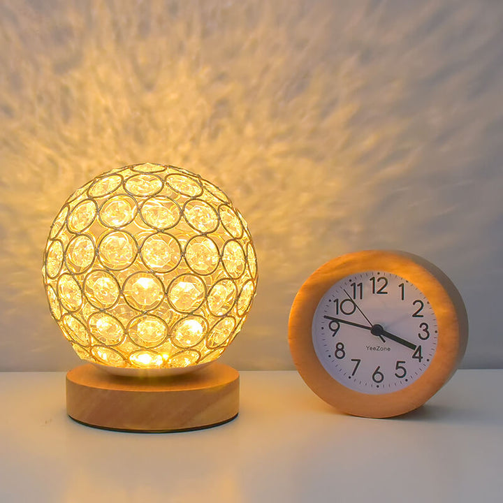 Modern Minimalist Rund USB-laddningsbar LED-bordslampa