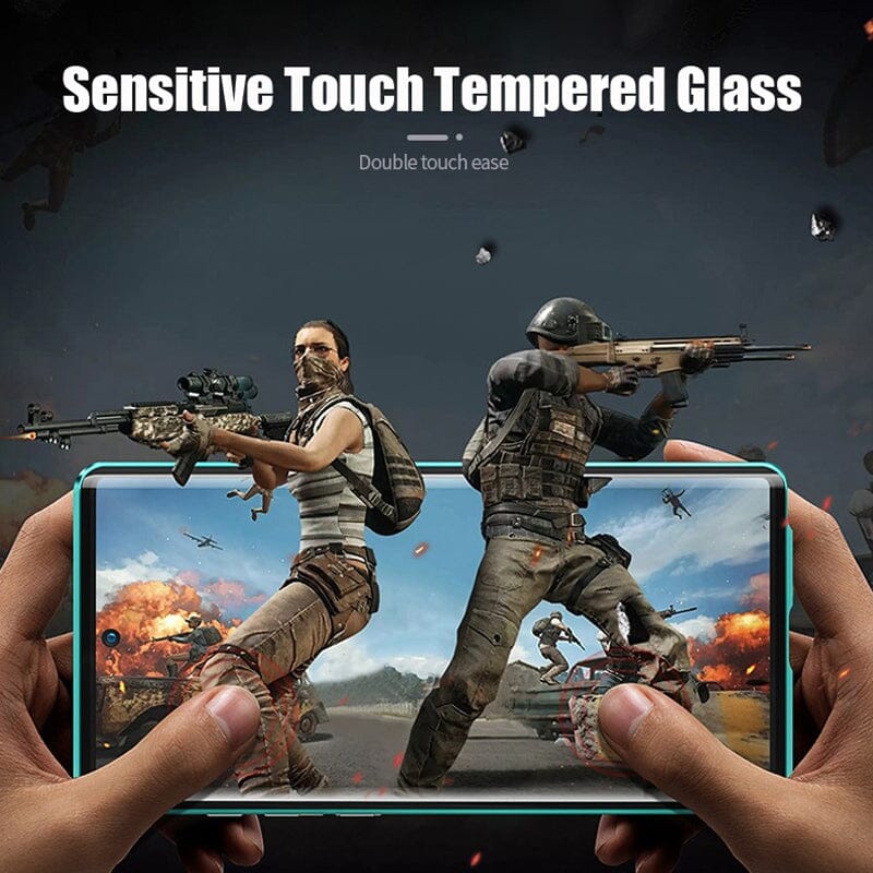 Magnetiskt härdat glas dubbelsidigt mobilskal för Samsung