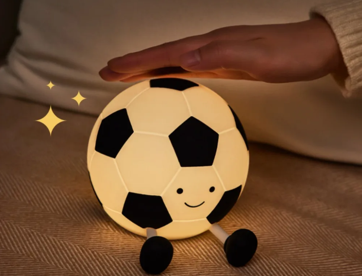 Uppladdningsbar Fotboll Silikon Nattlampa – GlowKick