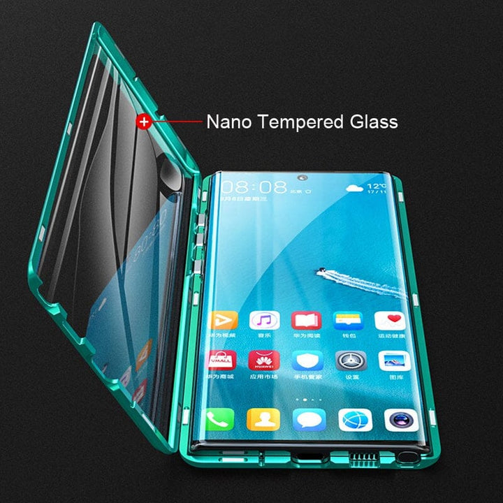 Magnetiskt härdat glas dubbelsidigt mobilskal för Samsung