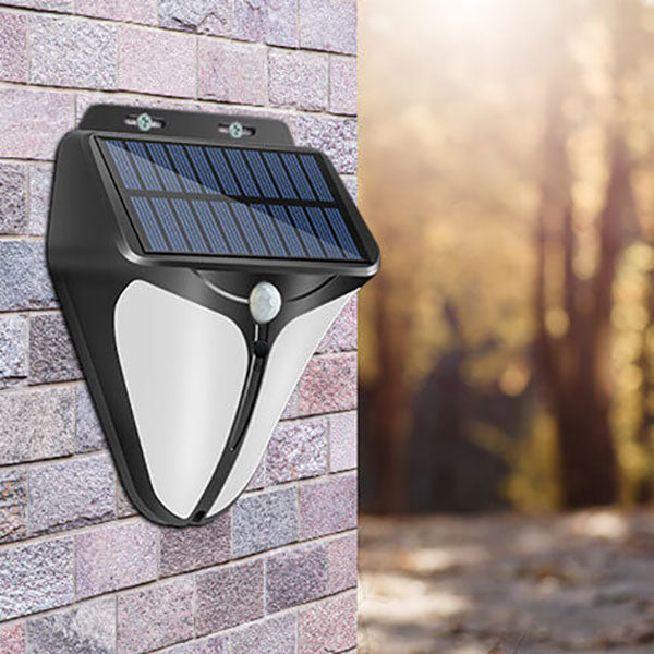 Solenergi Intelligent Triangel Utomhus Vattentät Rörelsesensor Patio LED Vägglampa