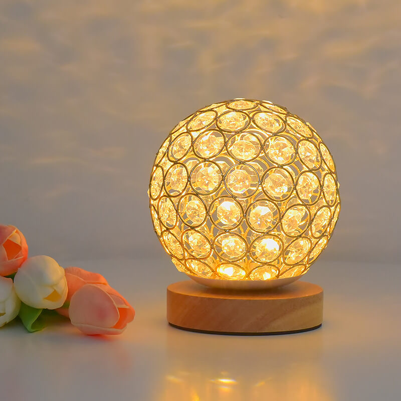 Modern Minimalistisk Rund USB Uppladdningsbar LED Nattlampa Bordslampa