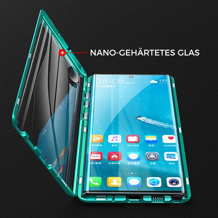Samsung magnetiskt härdat glas dubbelsidigt telefonfodral
