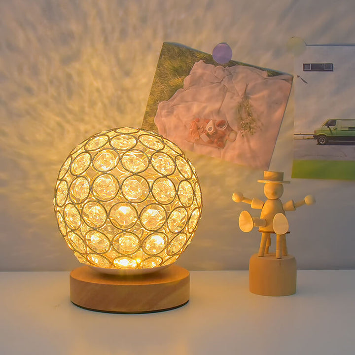 Modern Minimalistisk Rund USB Uppladdningsbar LED Nattlampa Bordslampa
