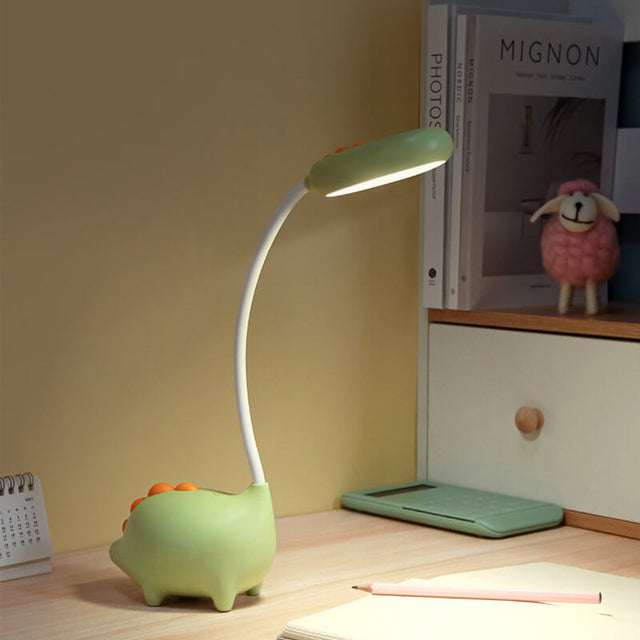 Uppladdningsbar LED Skrivbordslampa med Tecknad Dinosaurie Ögonvård