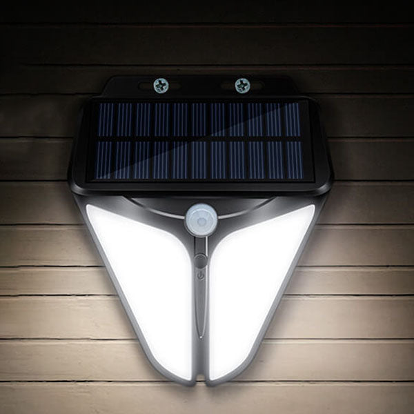 Solenergi Intelligent Triangel Utomhus Vattentät Rörelsesensor Patio LED Vägglampa