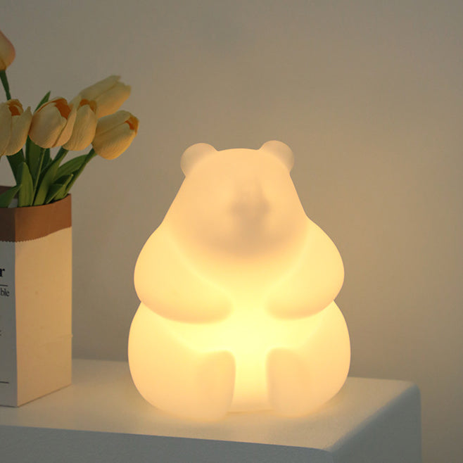 Samtida Kreativ Björn PE LED Bordslampa för Vardagsrummet