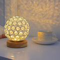 Modern Minimalistisk Rund USB Uppladdningsbar LED Nattlampa Bordslampa